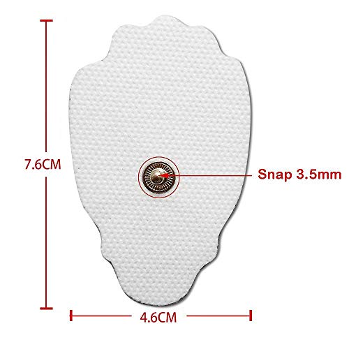 Image of AGAM Digital Therapy Machine Electrodes (Palm Shape) - Strong Adhesive Gel, Universal Replacement Pads for Muscle Pain Relief, Reusable TENS Unit Electrode Pads (Pack-16)