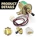 yorpyep Fuel Pump, 12 V Low Pressure Fuel Transfer Pump for MT/Manual Transmission, 80-100 Liters/Hour Plunger Fuel Supply Power Pump Modification Accessories, for Most Cars Trucks (Gold)