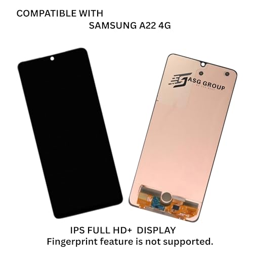 Image of Compatible with Samsung A22 4g Smartphone Display| Bezel-Less Water Drop Notch Display | Black Glass Body | HD+ IPS Touchscreen | Dual SIM 4G Android Mobile Phone