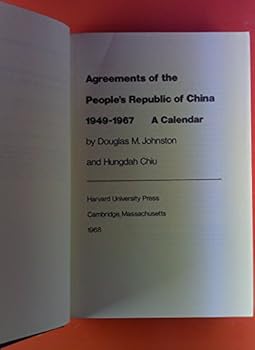 Hardcover agreements of the People's Republic of China, 1949-1967: A Calendar Book