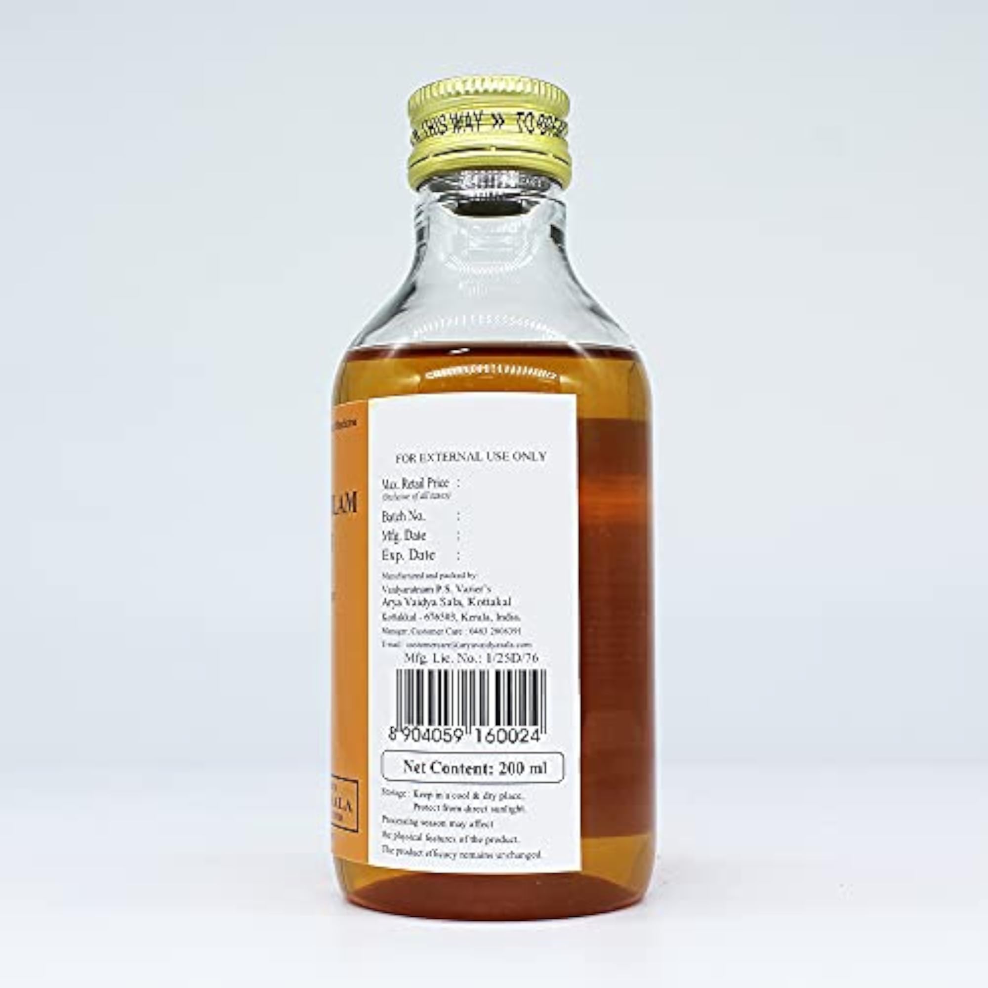 Golden Oldie Herbs Amritadi Tailam 200ML, Ayurvedic Oil