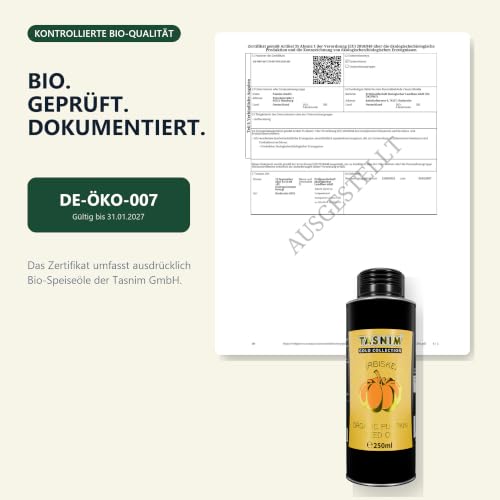 Bio Steirisches Kürbiskernöl – 100% Naturrein & Kaltgepresst – Premium Qualität für Haut und Haare oder Dressing in Salaten – Reich an Omega-3 & Omega-6 Fettsäuren – Hergestellt in Österreich