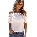 Blouses,Toraway Women Sexy Off Shoulder Casual Lace Crochet Chiffon Blouse Tops (Medium)