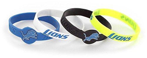 aminco nfl silicone bracelets 4-pack
