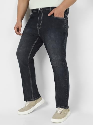 Image of Urbano Plus Men's Straight Fit Mid Rise Jeans