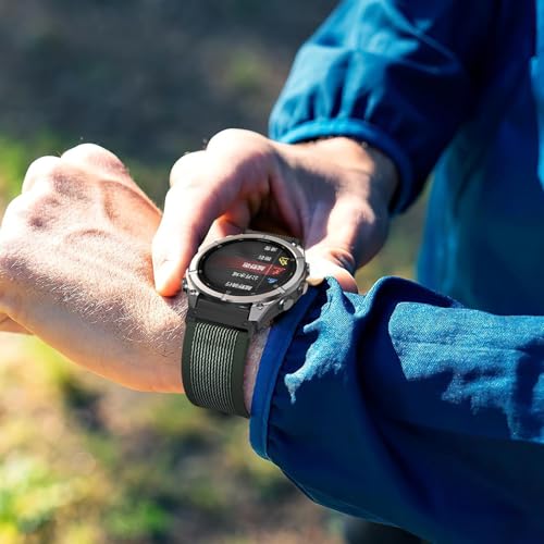 Correa de nylon 20mm compatible Garmin Fenix 8/7S/6S miniatura 5