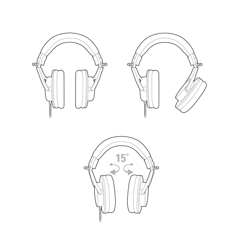 Audio-Technica ATH-M20X Casque de Monitoring Fermé Dynamique Noir - Les Beatles, Paul McCartney, John Lennon, RIngo Starr, George Harrison Audio-Technica ATH-M20X Casque de Monitoring Fermé Dynamique Noir – Image 6