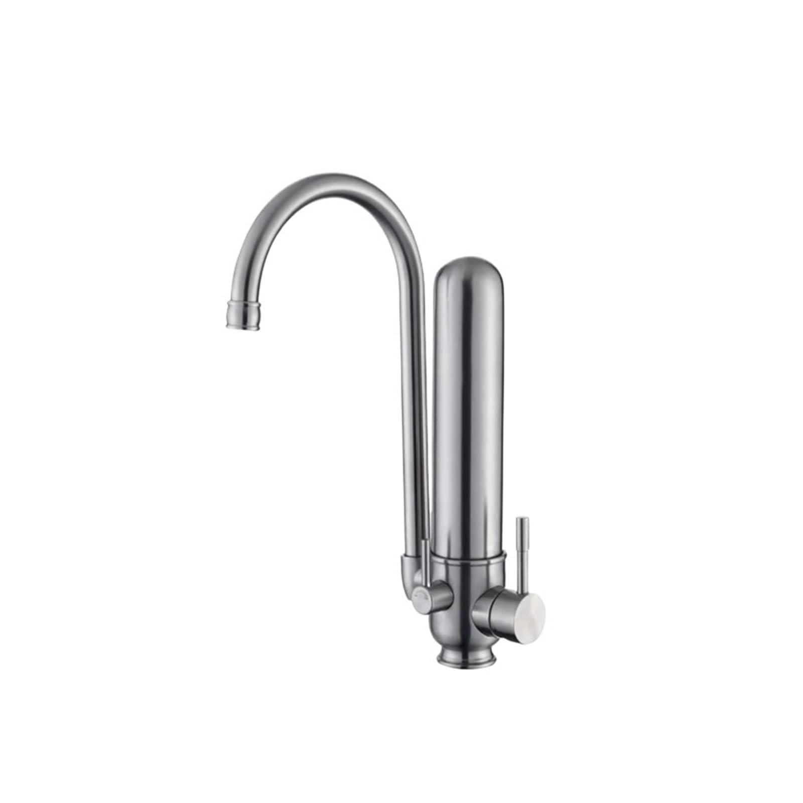 Grifo de cocina para fregadero con mezclador de agua fría caliente y mangueras de instalación