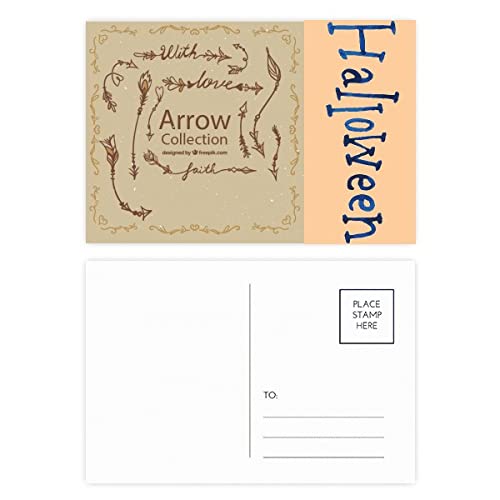 Cartes postales d'Halloween pour invitations et décoration de table d'automne