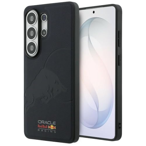 Image of CG MOBILE REDBULL Racing [Official Licensed], Protective Case Designed for Galaxy S26 Ultra (2026) | Magnetic Charging Compatible| Meshed PU Leather Case with Debossed Bull - Navy