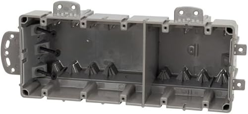 Vista 69 de Southwire MSBST250 - Caja inteligente eléctrica para montaje y techo, diente de tiburón con sierra de agujero, soporta 6 libras, color gris