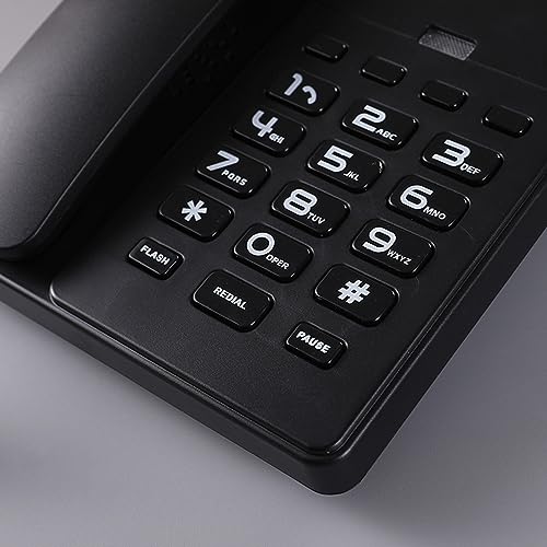 Téléphone fixe pour maison et bureau Hcd filaire avec numérotation rapide