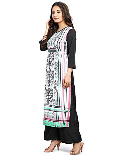 Image of Rajnandini Women's Crepe Regular Kurta
