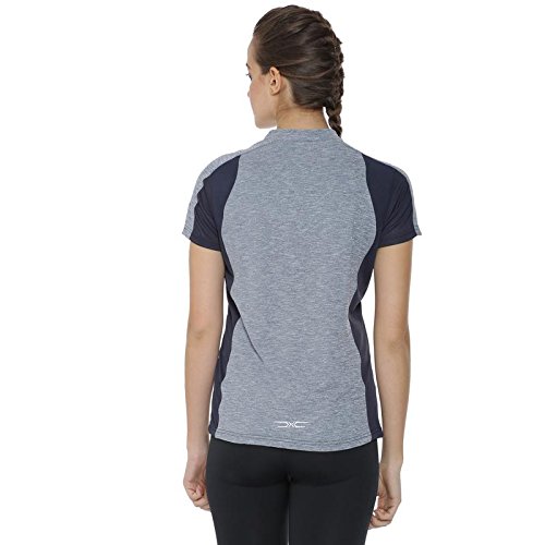 Image of PINACOLADA Solid Women Mandarin Collar Light Blue Sports Jersey