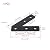 KUMGROT 45 Degree Angle Flat Bracket Carbon Steel Mending Plate 45-Degree Knee Plate Black Angled Brackets Picture Frame Brackets 2.56 x 2.56in (65 x 65mm) Metal Plate with Holes, 4 Pcs
