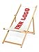 Produktbild MultiBrands® Liegestuhl Bedrucken, bedruckbarer Holz-Liegestuhl, ohne Armlehne, klappbar, individuell, inklusive vollflächiger Druck