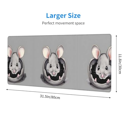 Alfombrilla de mouse extragrande para proteger el escritorio y evitar zonas estrechas 3