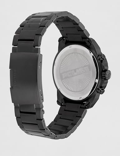Image of Police Quartz Multifunction Black Dial Black Stainless Steel Strap Watch for Men - PLPEWGK0039904