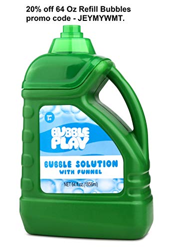 Bubble Play Bubble Fish - Powerful Battery Operated Bubble Blowing Machine For Kids W/ Large 50Ml Soap Capacity & Motorized Rotating Wand System For 100'S Of Bubbles Per Minute - Perfect For Parties! #TOP5