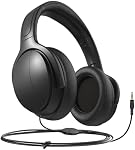 Long Cord Wired Headphones for tv, Over Ear Headphone tv Watching for Seniors with Extra Long Cord, Universal 3.5mm AUX Audio(9.6FT)