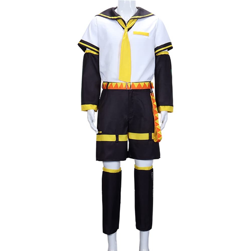 Zhongkaihua Kagamine Len - Costume da marinaio, uniforme per tutti i giorni, casual, per Halloween, fumetti con anime, gioco di ruolo, set completo