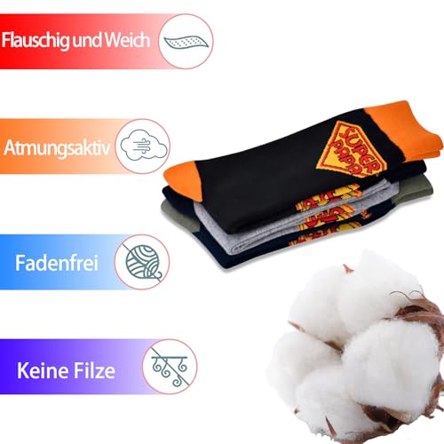 Soytural Vatertagsgeschenk für Papa,3 Paar Socken Herren 43-46,Geschenk Vatertag für Opa Männer, Papa Geschenk Zum Vatertag Weihnachten Geburtstag