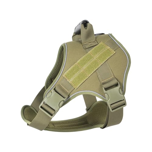 Tacticals Dog Harness Breathable Vest for Outdoor Training Adjustable Strap Hiking Camping Training Comfortable Fit Dog Chest Ha