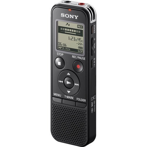 Sony Lightweight 4GB PX Series MP3 Digital Voice IC Recorder With Built-In Stereo Microphone, 4GB Internal Memory Expandable to 32GB with microSD Cards, USB Direct-PC And Mac Compatibility, Scene Select, A-B Repeat Perfect For Playback Convenience, Batteries Included