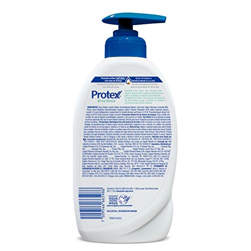Sabonete Líquido Antibacteriano para as Mãos Protex Erva Doce 400ml