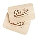 Produktbild Casa Vivente 2er Set Frühstücksbrettchen mit Gravur  Personalisiert mit Namen - College-Motiv  Zwei Brotbretter aus hellem Holz  Geschenkideen für Oma und Opa