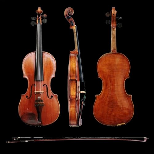 SALABLEZ Vivaldi Acoustic Violin Full Size with Bow, Rosin, Carrying - Image 7