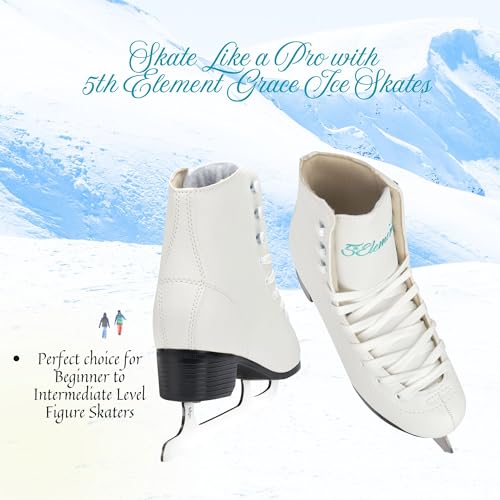 image for 5th Element Grace Ice Skates for Women - Comfortable Figure Skates wit