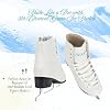 5th Element Grace Ice Skates for Women - Comfortable Figure Skates with Velvety Soft Tricot/Fleece-Lining - Stylish Women's Ice Skating Shoes