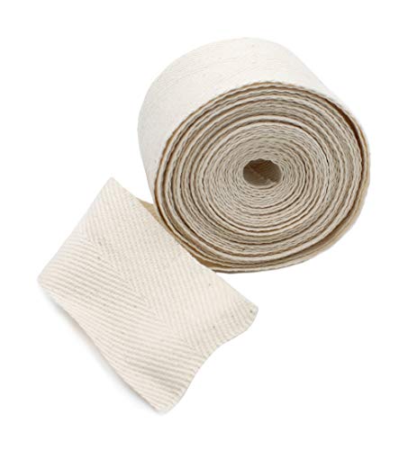 1 1 2 Cotton Twill Tape~ 15 Yards~ 100% Cotton~ Made in USA~ Color Natural