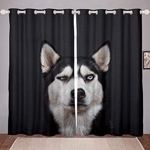 Amazon Com Feelyou Dog Windows Drapes Cute Black Husky Dog Curtains For Bedroom Living Room For Kids Boys Girls Lovely Animal Curtains 3d Print Room Decoration 42 X 63 Inch 2 Panels Home Amazon Com Feelyou Dog Windows Drapes Cute Black Husky Dog Curtains For Bedroom Living Room For Kids Boys Girls Lovely Animal Curtains 3d Print Room Decoration 42 X 63 Inch 2 Panels Home