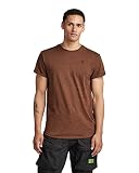 G-STAR RAW Herren Lash Straight T-shirt, Mehrfarben (chocolate lab htr D176-D3830, L
