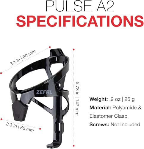 Zéfal Pulse A2 Flaschenhalter, Neonyellow, 80 x 86 x 147 mm