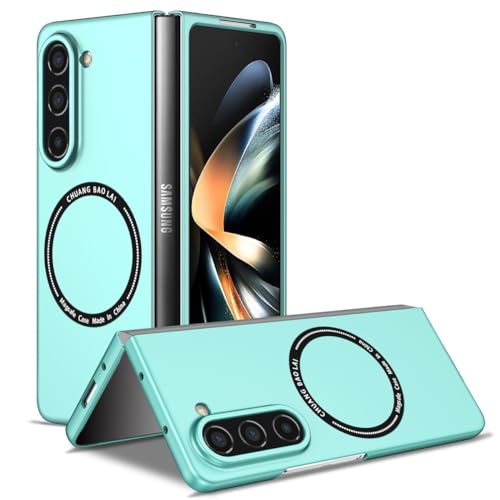 Coque rigide Galaxy Z Fold5 fine bleu clair pour usage quotidien