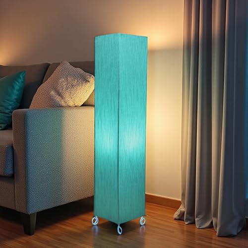 Image of Cotton Fabric Floor Lamp for Bedroom's Desk Lamp for LivingRoom, Bed Room, Office | Night Stand Dimmable Room Floor Lamp for Reading Corner Lamp | Bulb Included