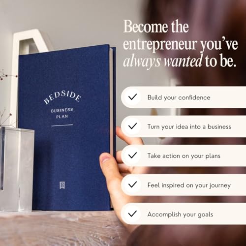 Bedside Business Plan - Start Your Business Today, The Guided Journal for Aspiring Entrepreneurs, Business Planner, Idea Notebook, Navy Blue, Hardcover, Undated, 220 pages, 5.75" x 8.75" - Image 2