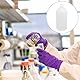 YOKIVE 2 Stück Kunststoff-Reagenzglas, zylindrischer Behälter mit Schraubverschluss zur Aufbewahrung von Flüssigkeiten, ideal für den Einsatz in der Laborchemie (Weiß, 1000 ml)