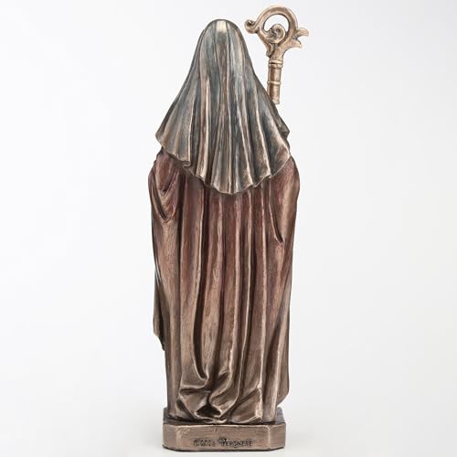 Estatua Saint Brigid de Kildare 6.5 in Resina y Bronce miniatura 4