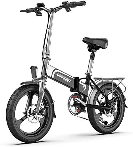 Electric Bike for Adults, 20" Foldable Ebike 48 V 500W Motor, E Bike with Waterproof Battery, Folding All-Terrain Electric Bicycle 7 Speed Gears, 3 Ebike Modes, Advanced Shock Absorption