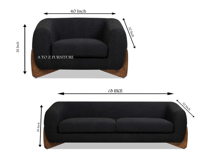 Image of A to Z Furniture Classic Chesterfield Sofa Set Luxury Chesterfield Sofa in for Home Living Room & Office (Green 3+1)