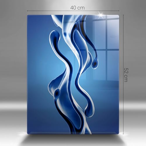 Planche à Découper Induction Wallfluent 40x52 Protection Plaque Cuisson Abstraction Liquide