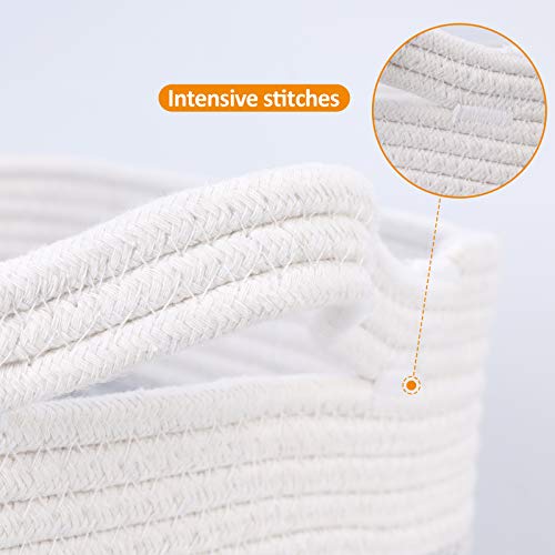 Sailary Cotton Rope Woven Basket Xx Large Size 20"X20"X13.5"- For Home Decoration, Baby Nursery Bins & Boxes Storage, Laundry And Organization Basket #TOP2
