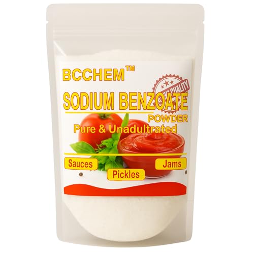 Image of BCCHEM sodium benzoate powder-250 grams,Food grade, For pickles,chutneys,sauces,juices