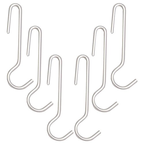 Range Kleen Chrome Pot Rack Accessory Hooks, 6 Pieces