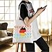 ENSIANTH Germany Trip Vacation Tote Bag Germany Souvenir Gift Germany Flag Map Gift Deutschland Traveler Shopping Bag (Germany bag)