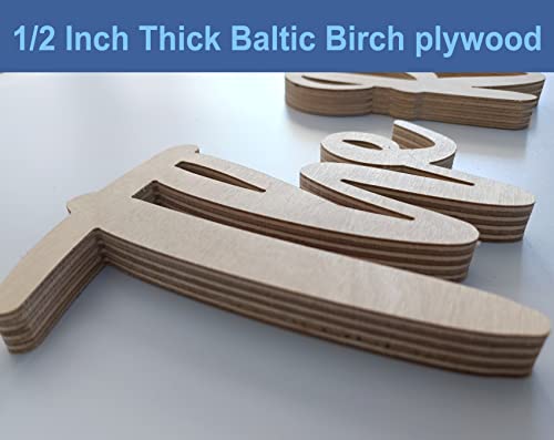 Custom Wood Name Sign, Nursery Decor, Wood Letter, Baby Name Sign(15"-58"), Wall Art For Girl or Boy Room, Family Name Signs, Choice of Size & Fonts - Image 4
